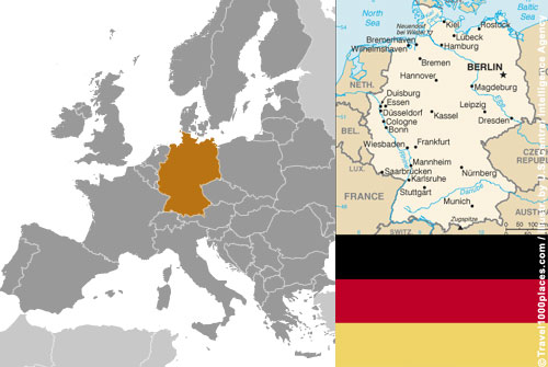 Germany: Location within Europe