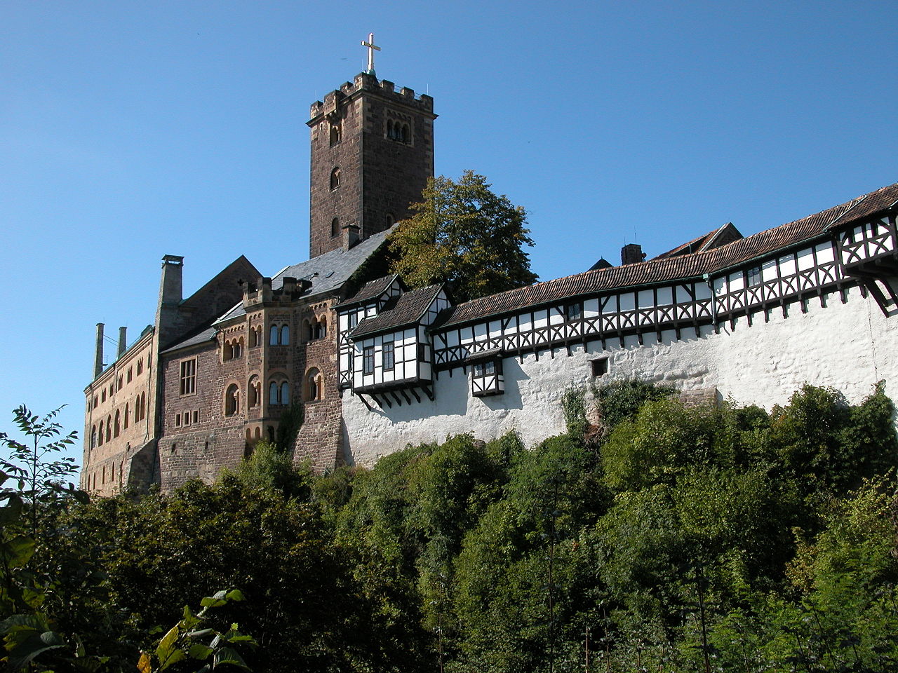 Wartburg Castle in Eisenach, Germany (photo: Robert Scarth, Wikimedia license CC BY-SA 2.0)