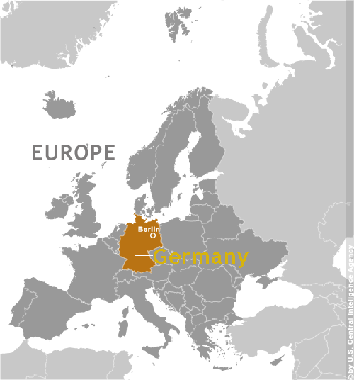 Germany: Location within Europe