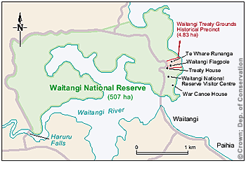 Waitangi Treaty Grounds, North Island of New Zealand