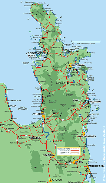 Coromandel Region on the North Island of New Zealand