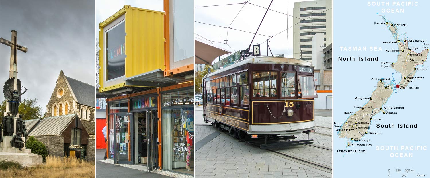 Christchurch (Cathedral, reStart Containers, Trolley)