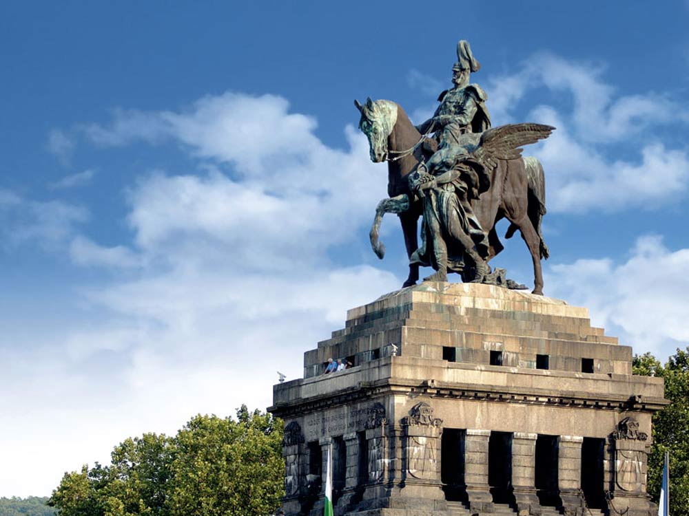 Kaiser Wilhelm I Statue, Deutsches Eck, Koblenz (photo: Koblenz Touristik)