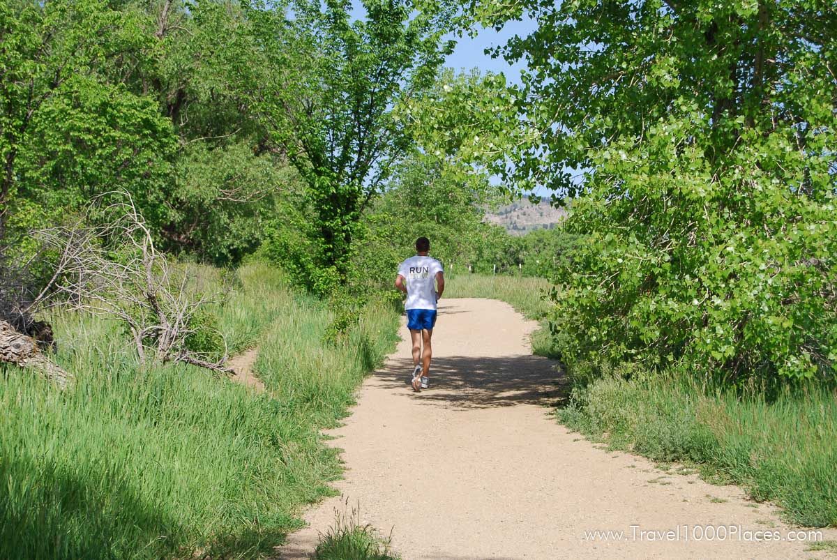 Boulder, Colorado with miles of trails for running and hiking