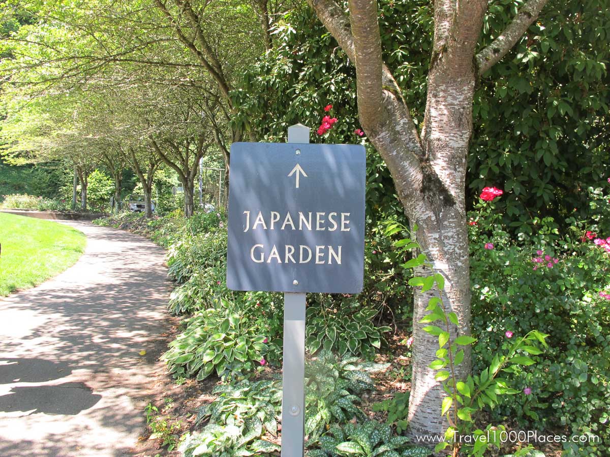 Japanese Garden at Washington Park in Portland, Oregon
