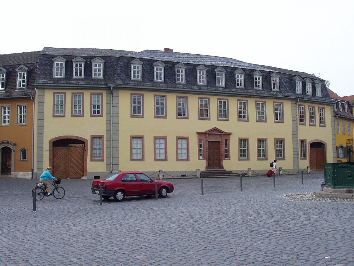 Goethe House in Weimar (Goethe's Wohnhaus) [photo: Owron, CC BY-SA 3.0 httpcreativecommons.orglicensesby-sa3.0, via Wikimedia Commons]