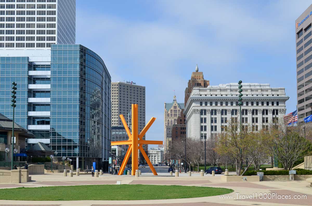Milwaukee as seen from Museum of Modern Art
