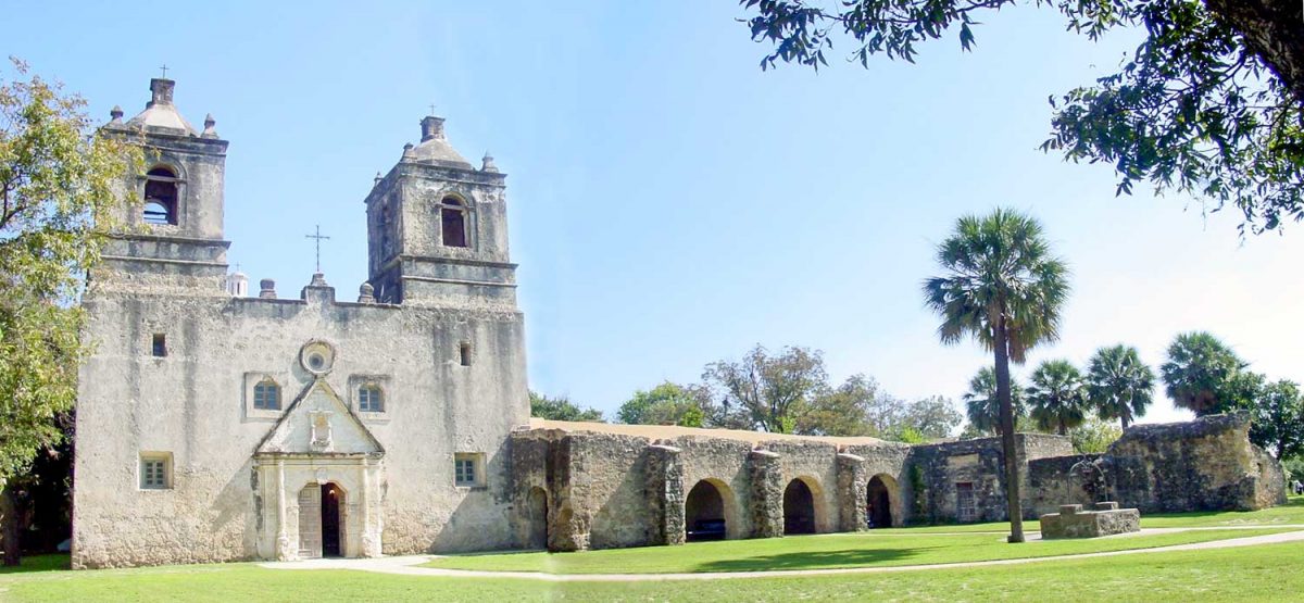 A panoramic view of Mission Concepción Church [photo: NPS]