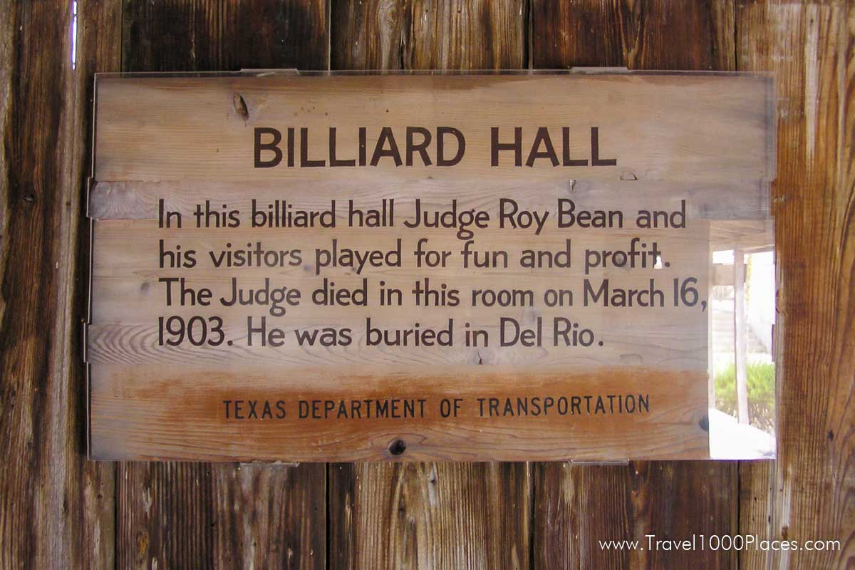 Judge Roy Bean, Langtry, Texas, USA