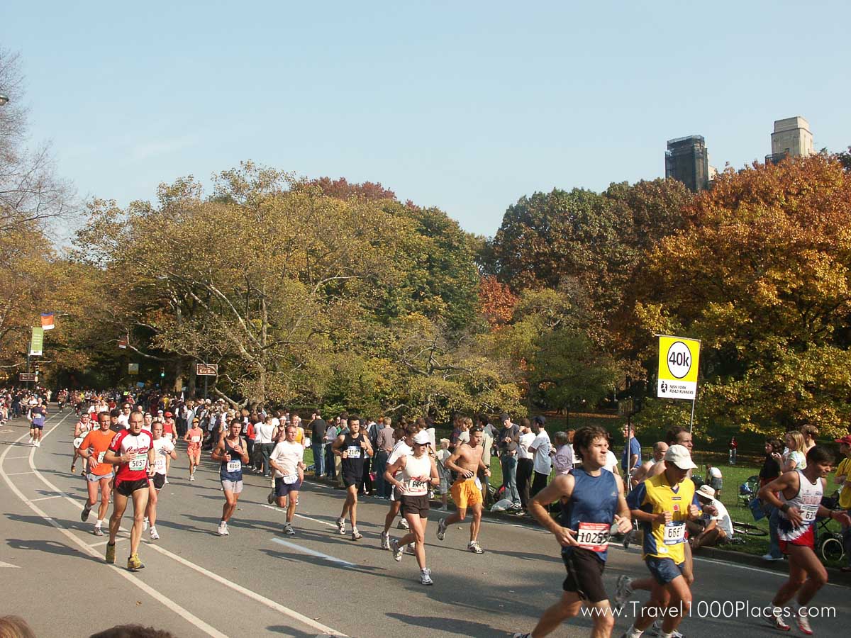 NYC Marathon -- Finish line in Central Park