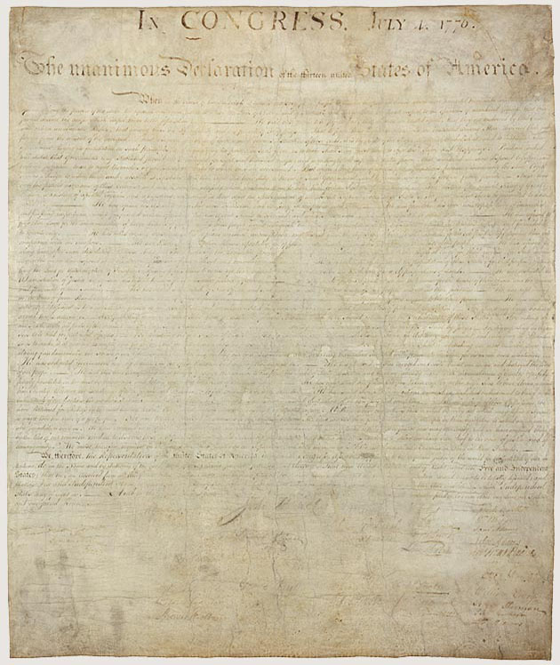 Declaration of Independence [image: United States National Archives]