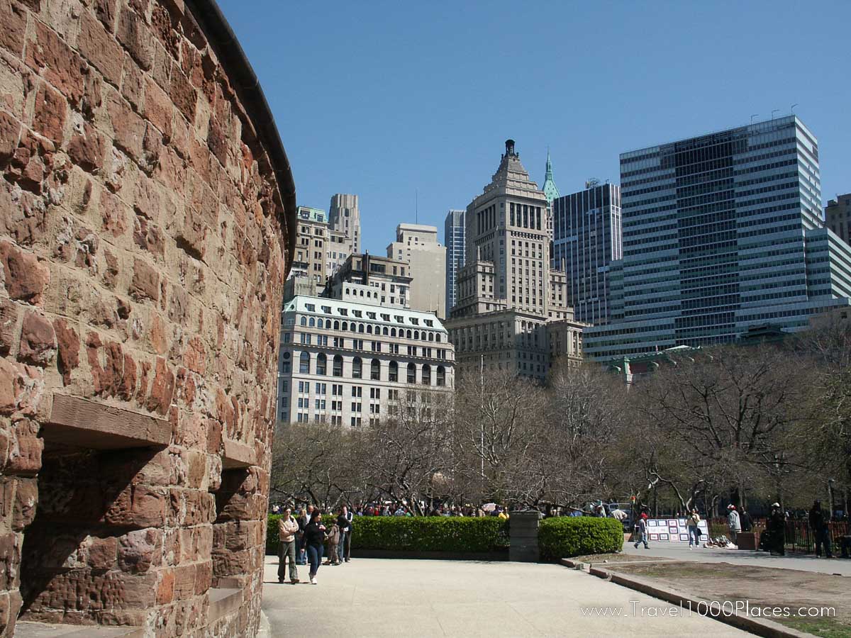 Castle Clinton, Battery Park on the southern tip of Manhattan